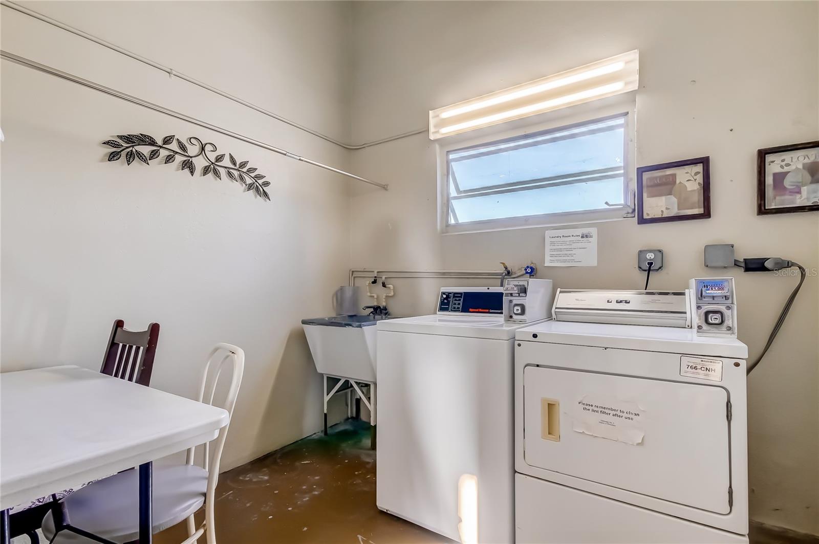 Laundry room on each floor.