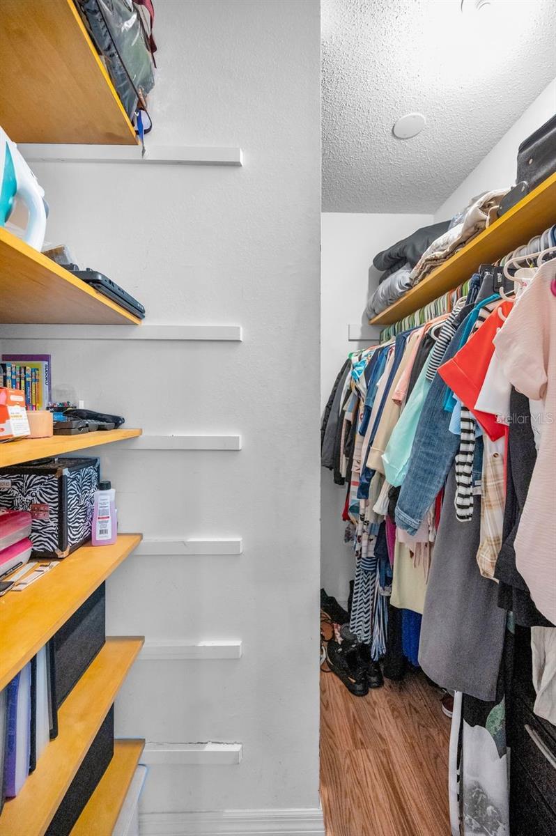Primary closet