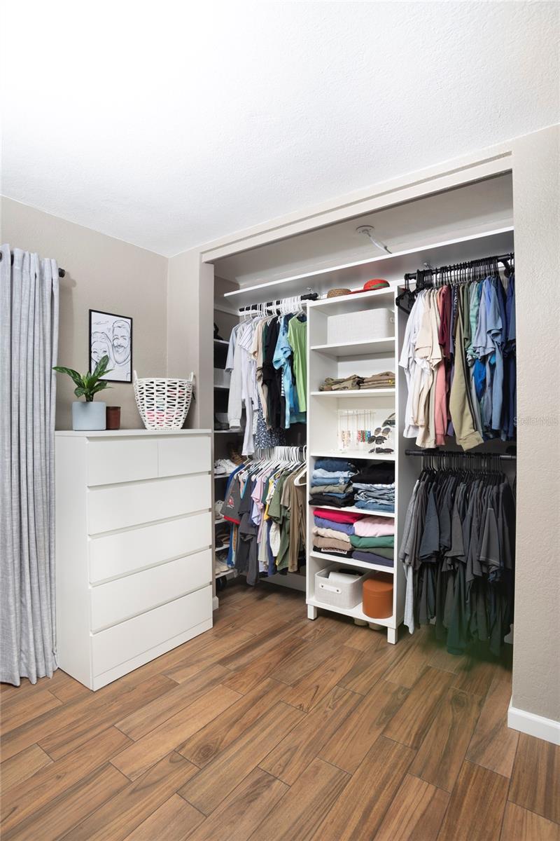 Primary Bedroom Closet.