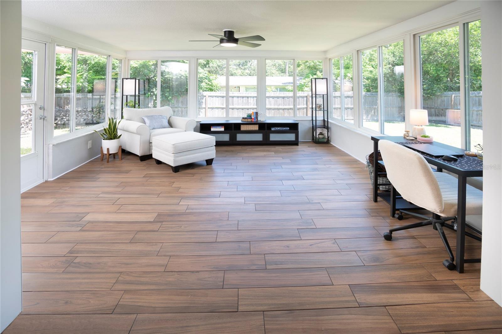 Sun room.. create whatever you like, whether its an office room, play room or a relaxation room.