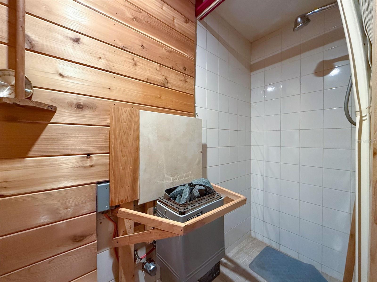 YOUR VERY OWN  SAUNA IS LOCATED IN THE GARAGE