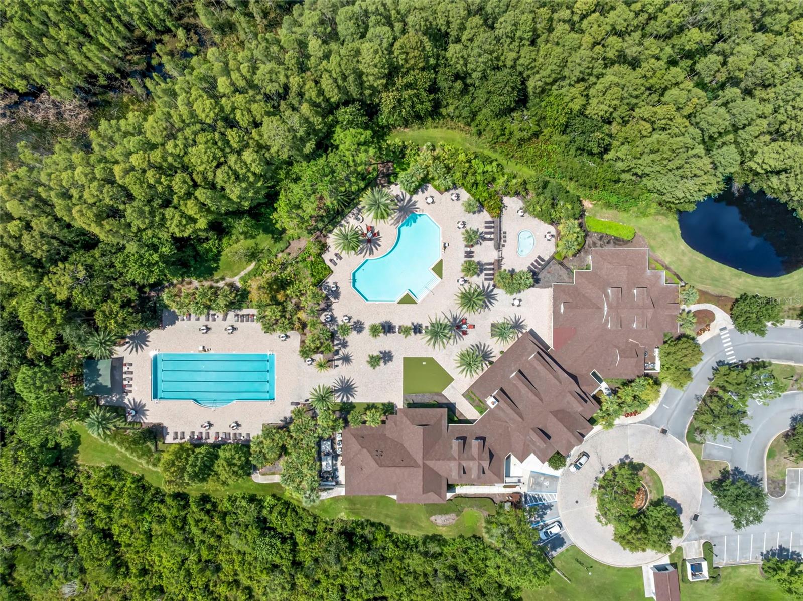 Clubhouse and pools