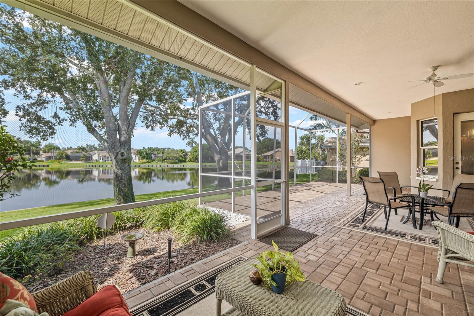 Truly unique and panoramic lake view from your screened lanai and all main rooms.