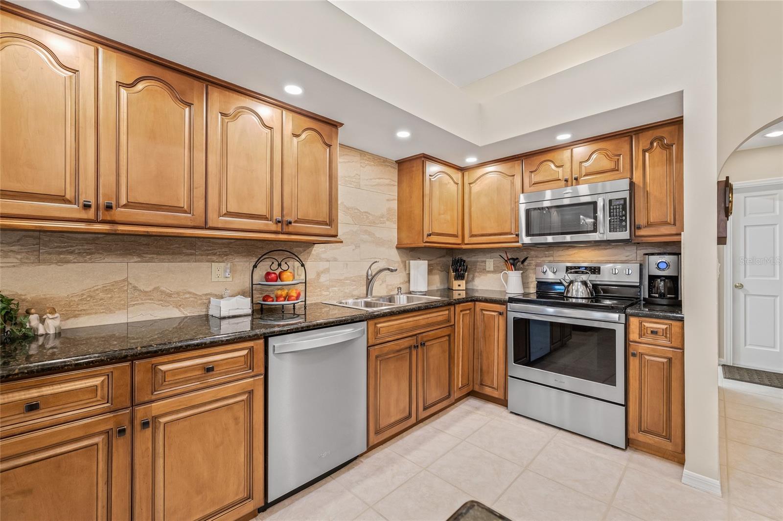 Stainless steel appliances.