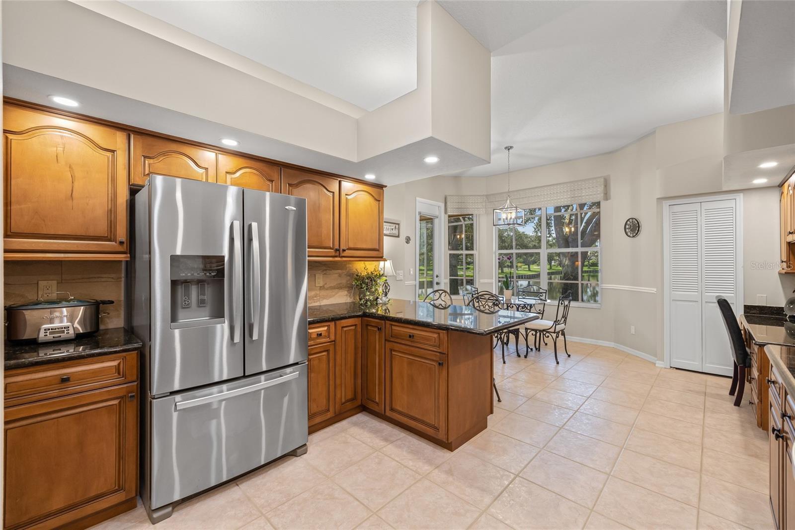 Breakfast bar for casual dining.