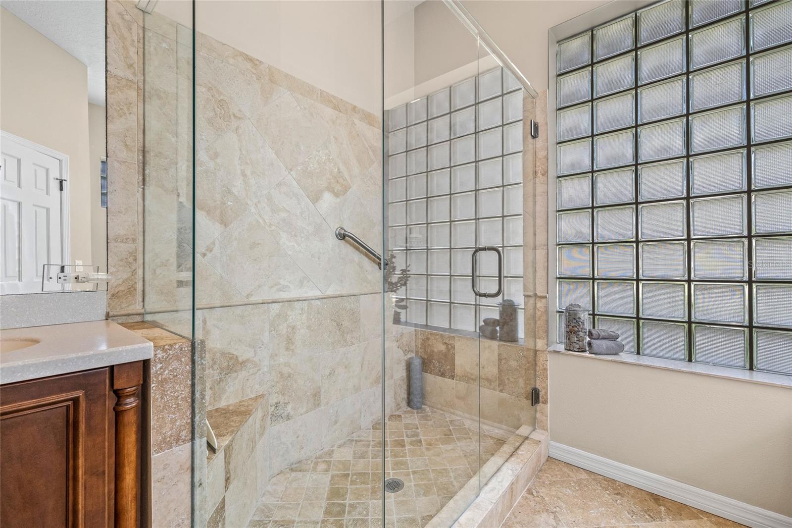 Primary shower.