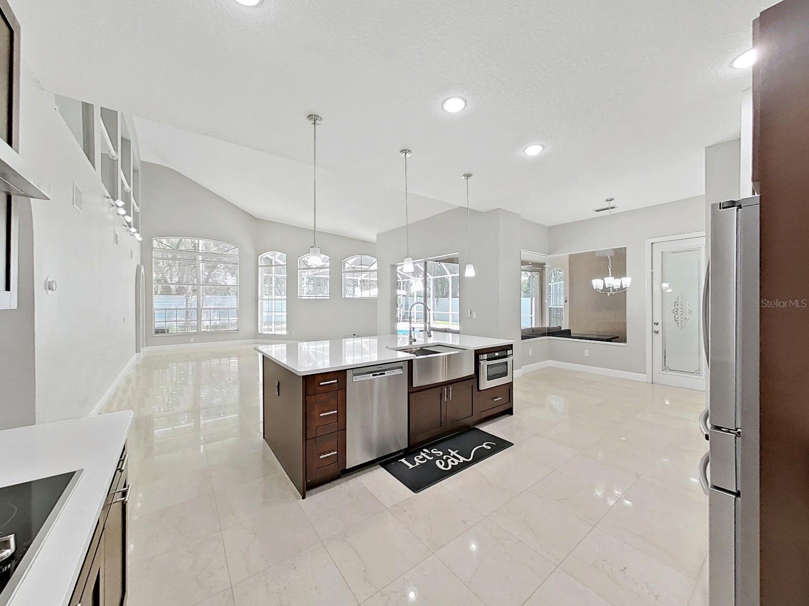 Kitchen, Breakfast Nook and Living Room