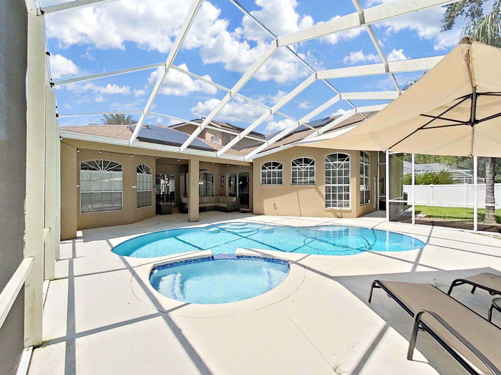 Pool, spa, lanai