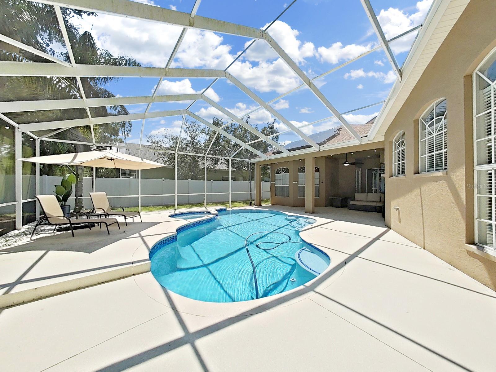 Pool, spa, lanai