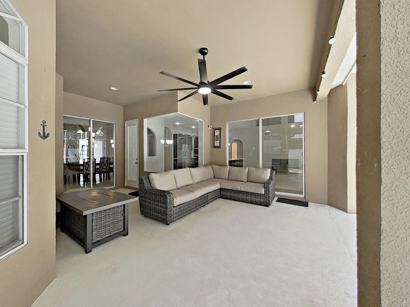 Covered portion of lanai