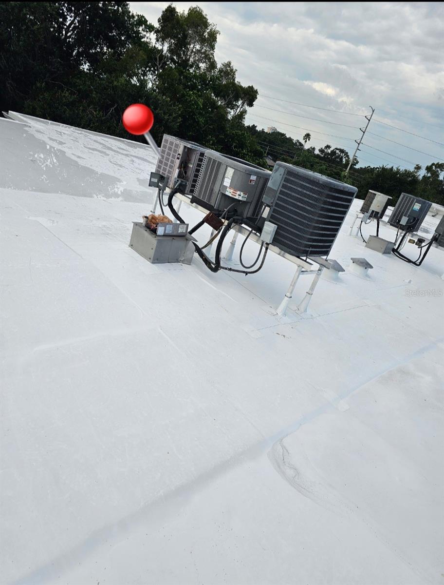 New roof and new electrical outlet for AC unit