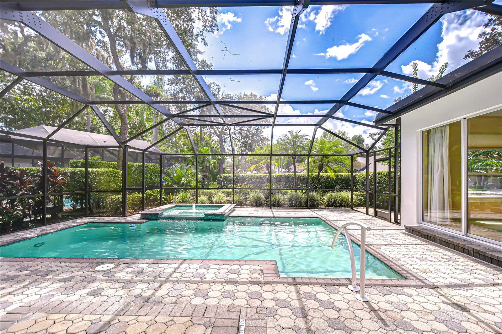 Pool with Brick Paver Deck