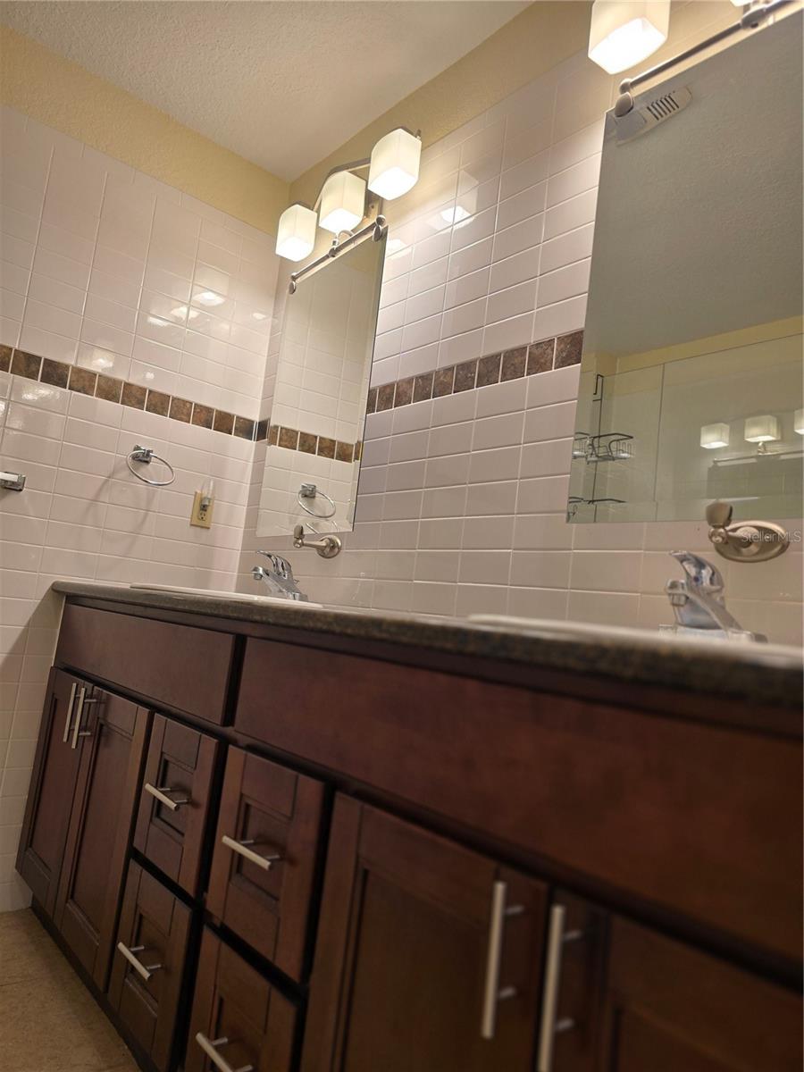 Nice cabinetry and stone counters