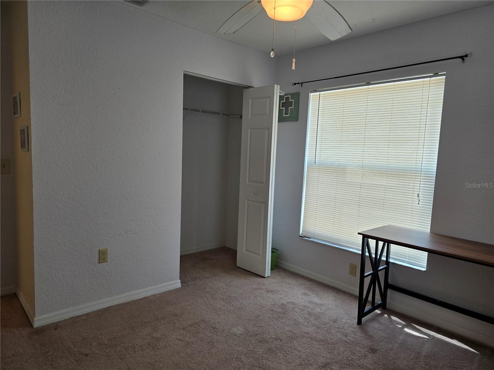 Third bedroom showing closet