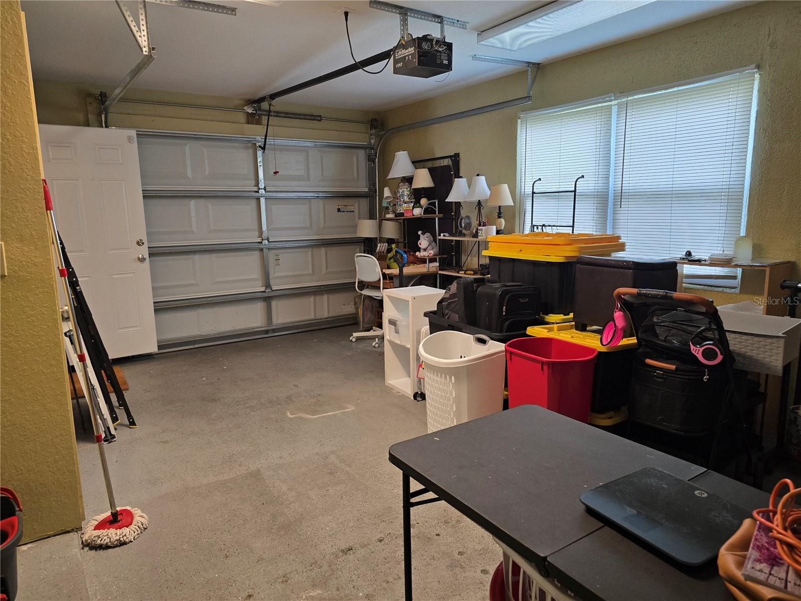 one more view of garage from laundry area
