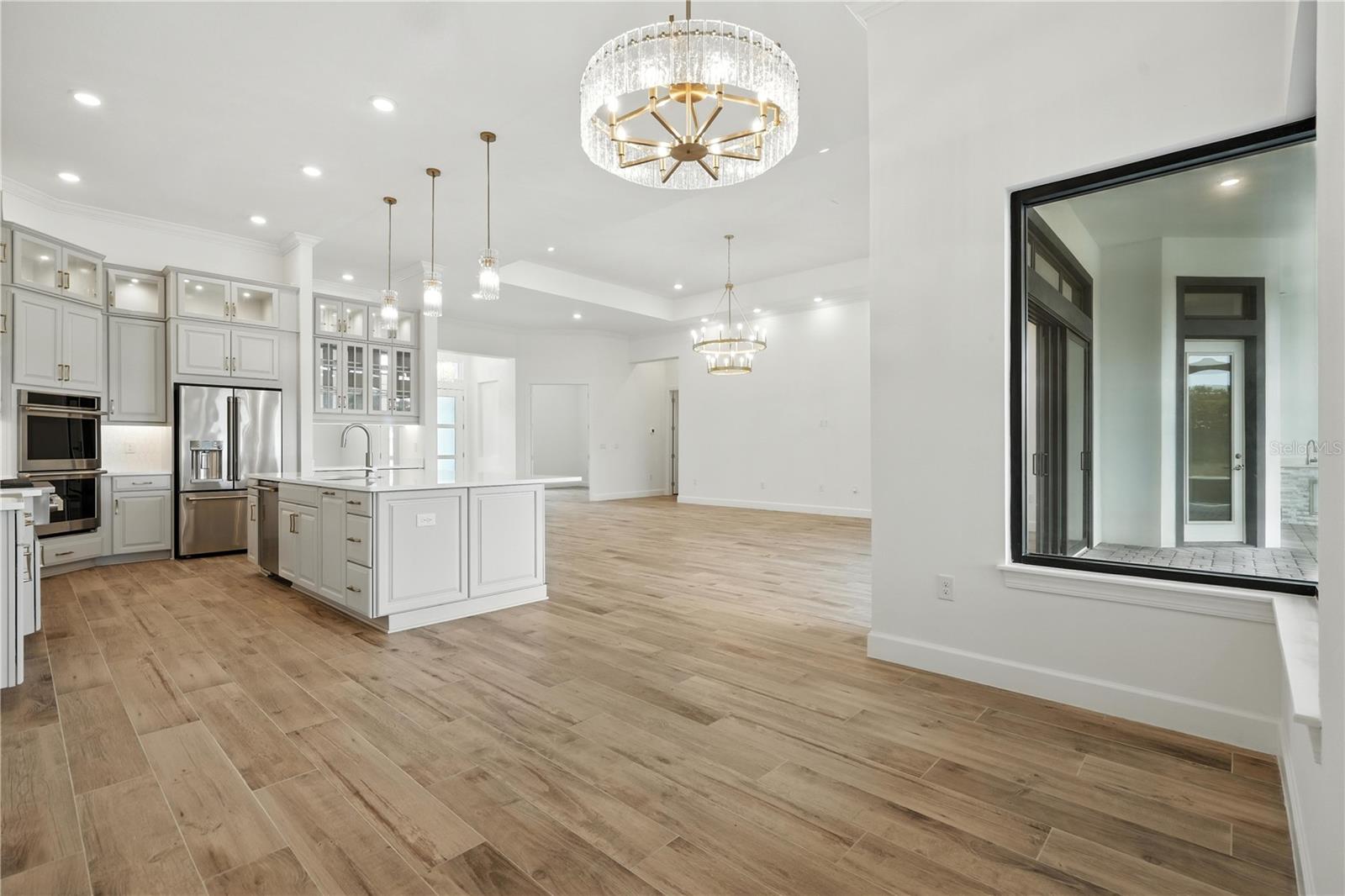Breakfast Nook to Kitchen and Living Room