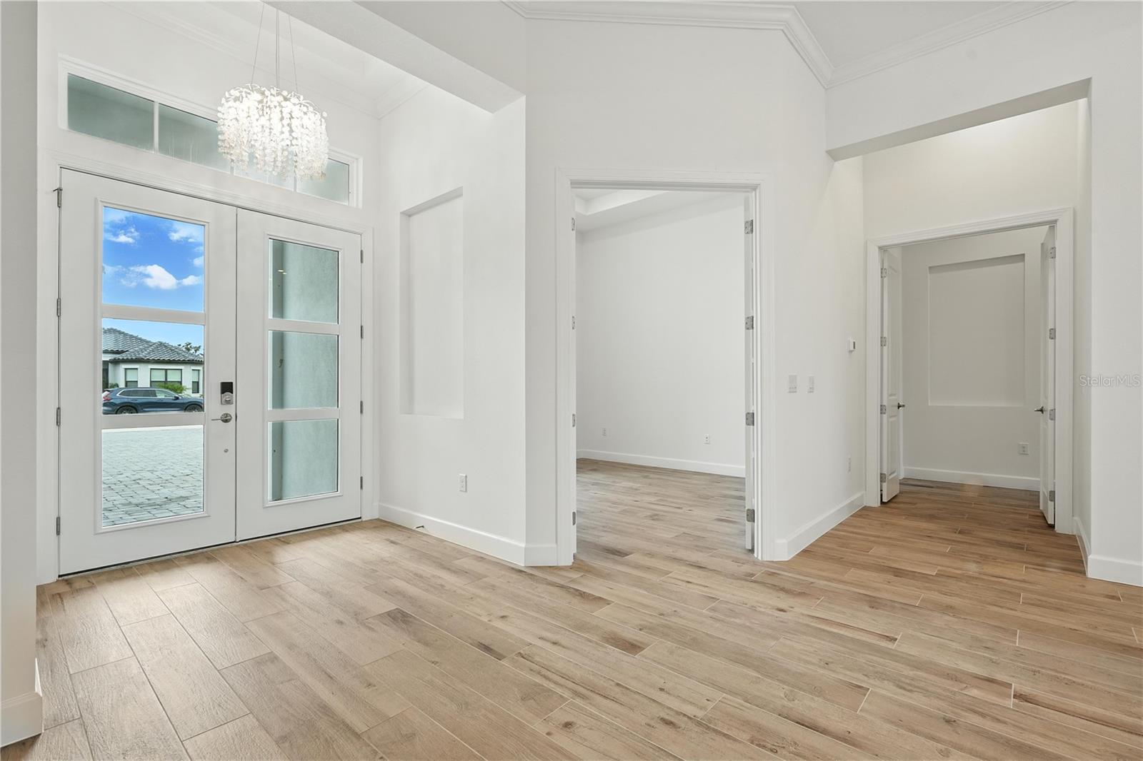 Front Door, Office and Primary Bedroom