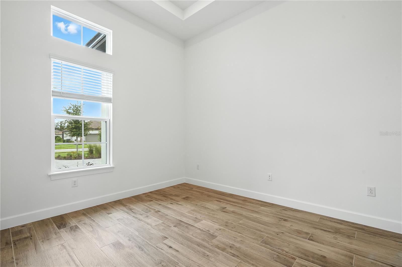 Office with Tray Ceilings