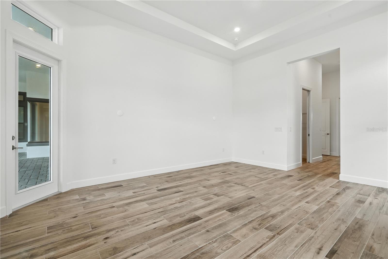 Primary Bedroom with Tray Ceilings