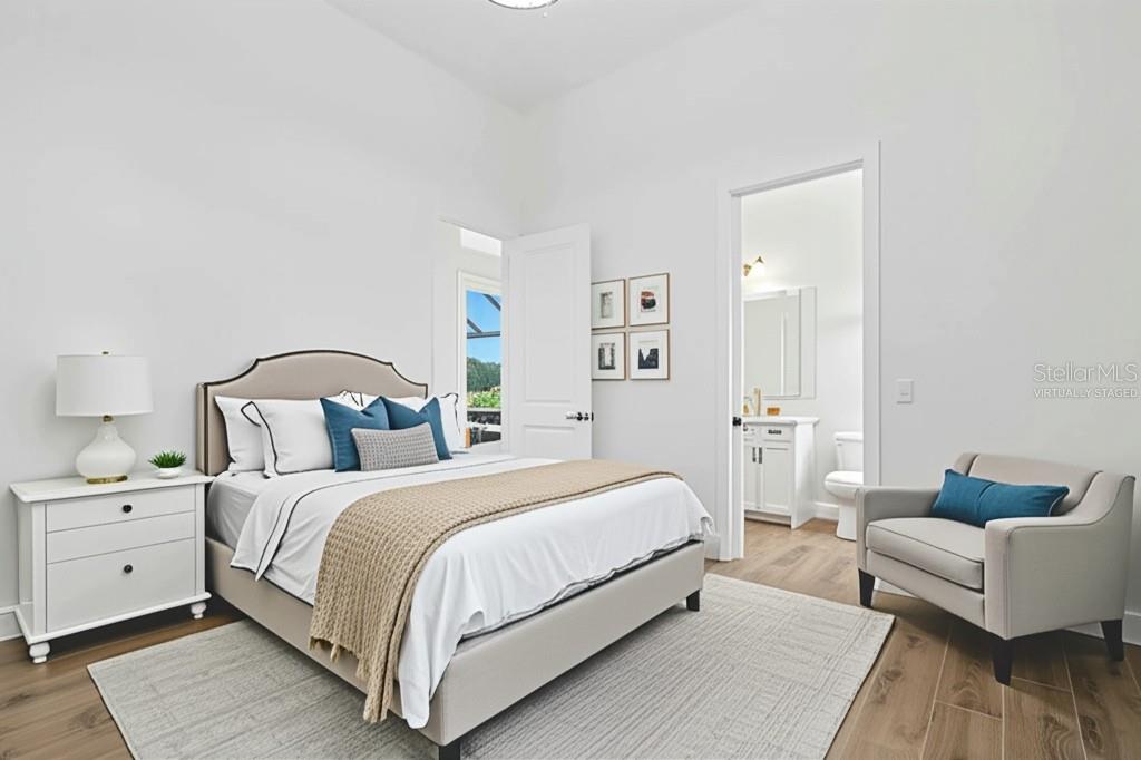 Virtually staged Bedroom 2