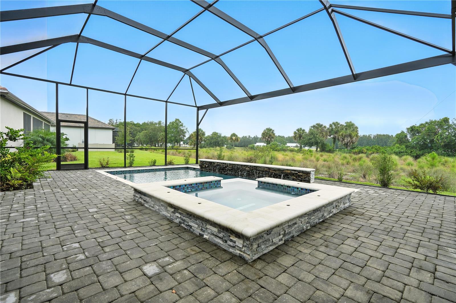Pool and Spa overlooking conservation and golf course