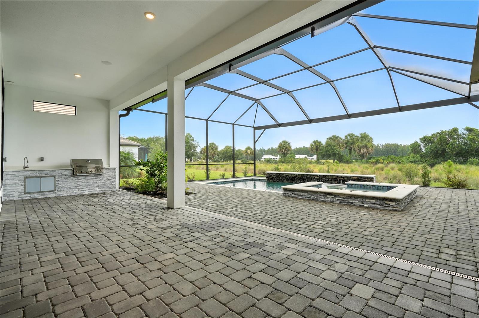 Back Patio, Outdoor Kitchen, Pool and Spa