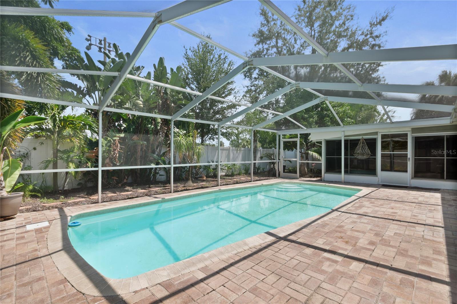 Brick pavers decking