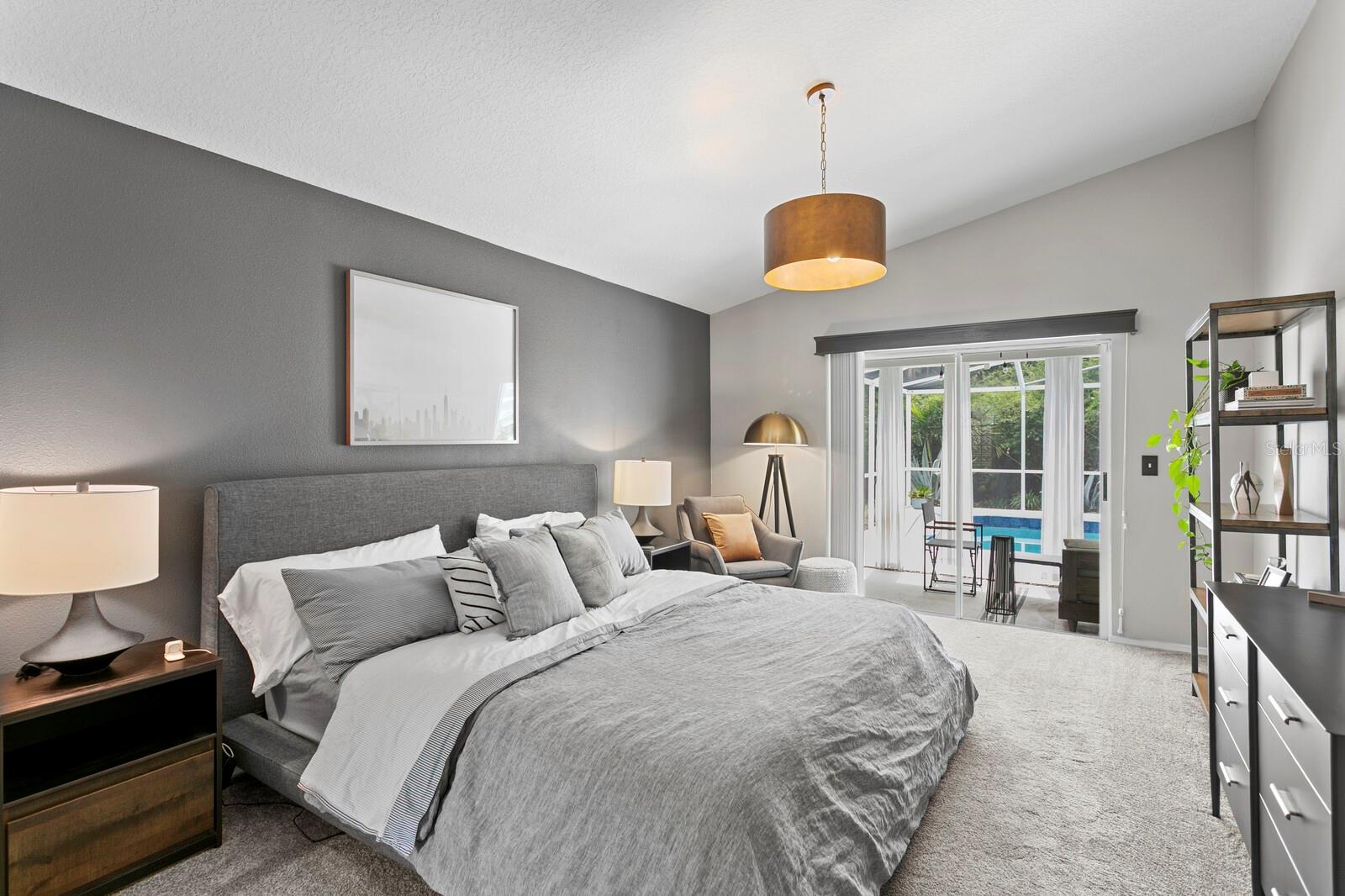 Primary Bedroom with private Lanai Access