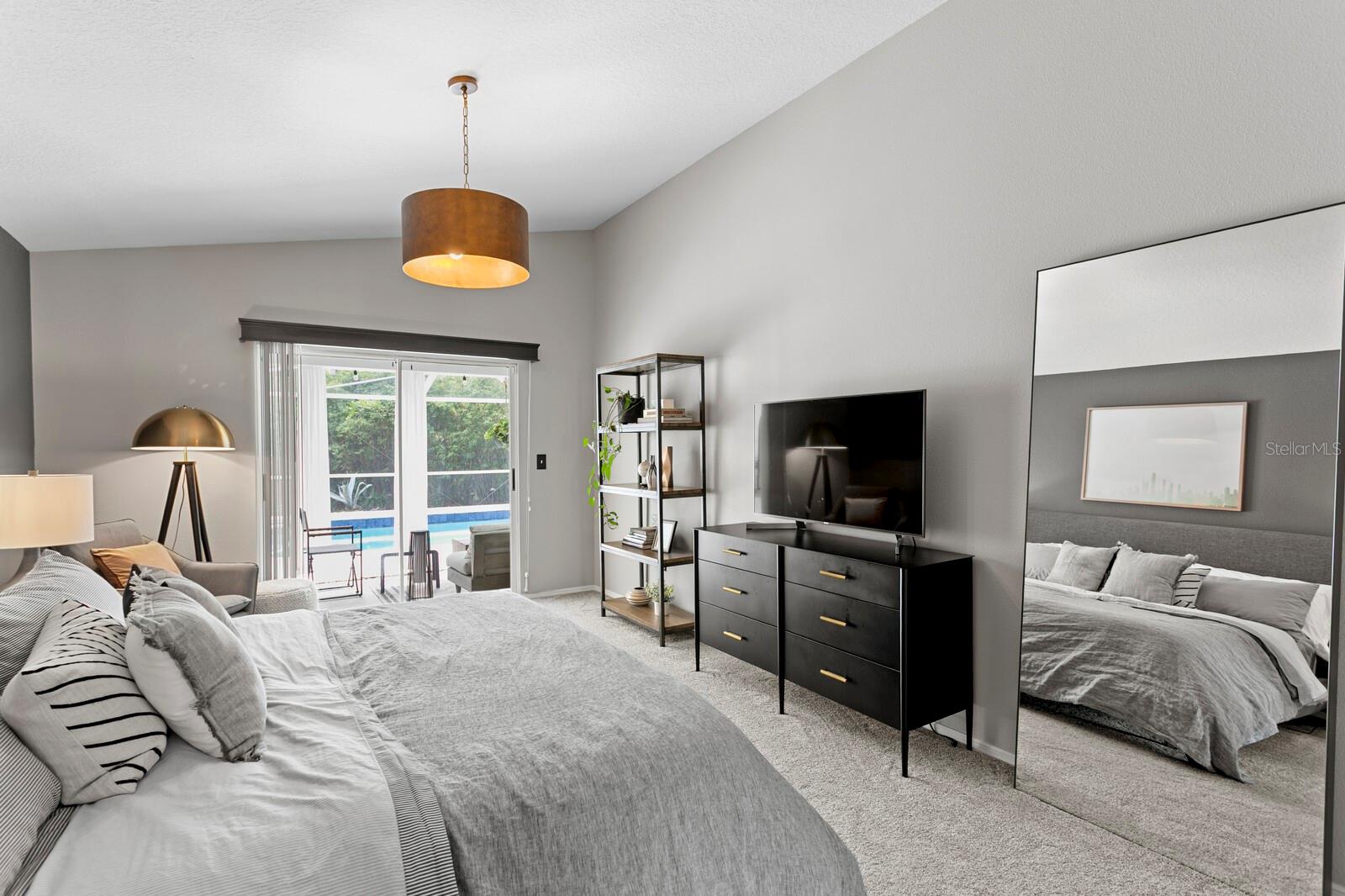 Primary Bedroom with private Lanai Access