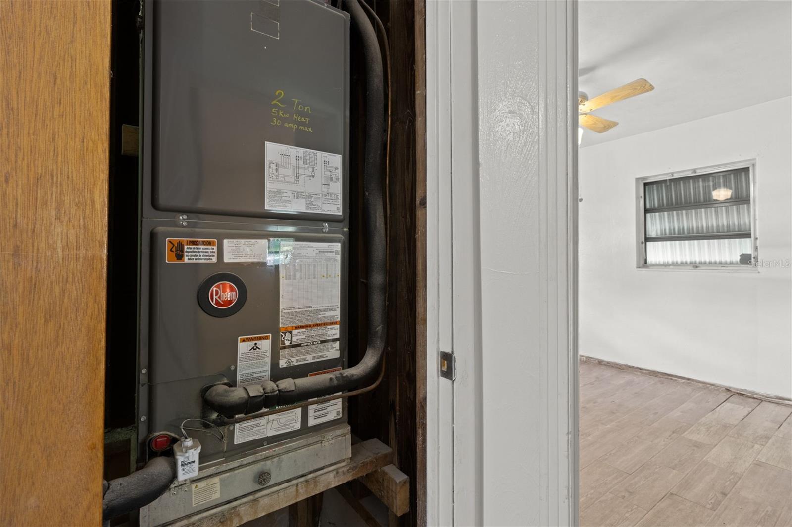 AC was installed in 2023.
