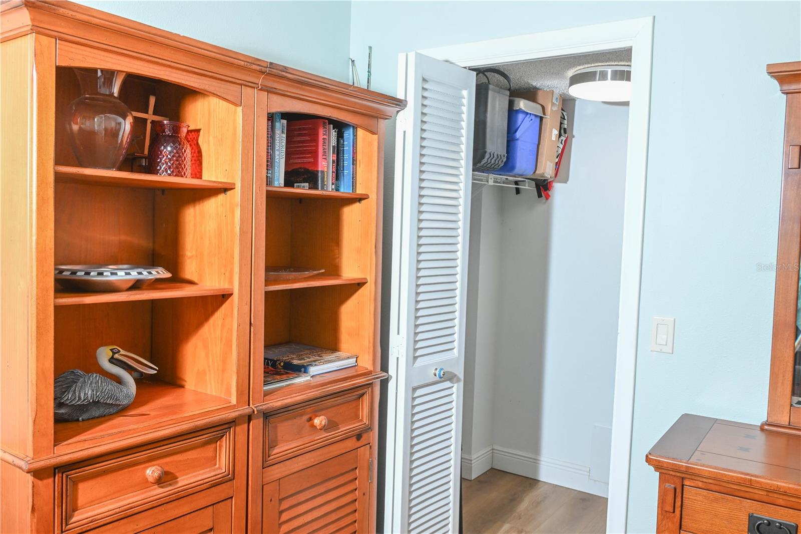 Guest room with walk in closet
