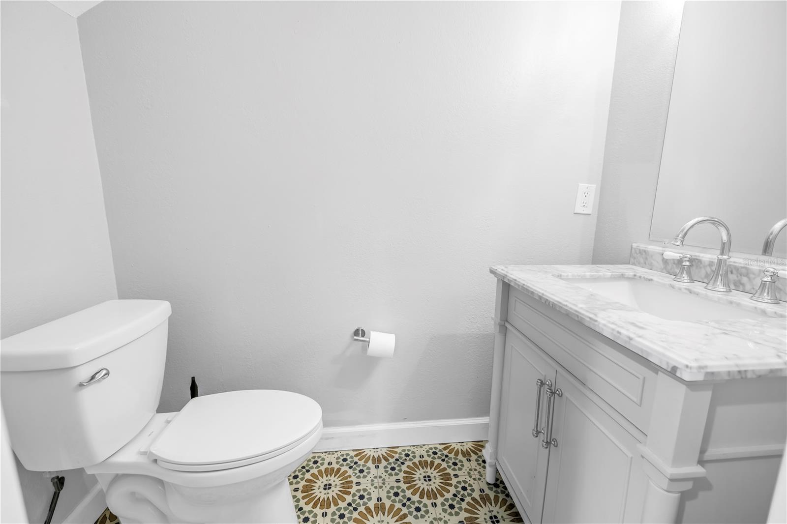 Downstairs half bath