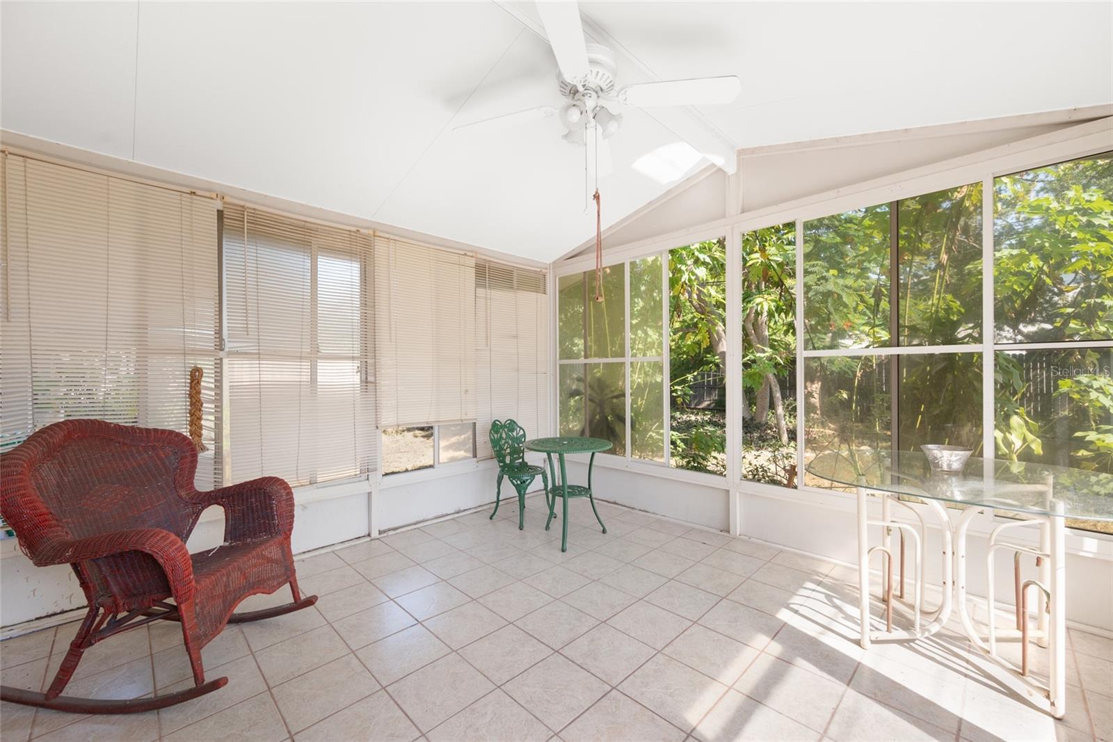 Lanai makes a great place to relax and enjoy the Florida weather