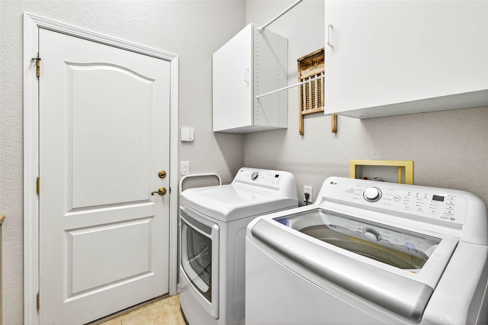 Laundry Room and Door to Garage