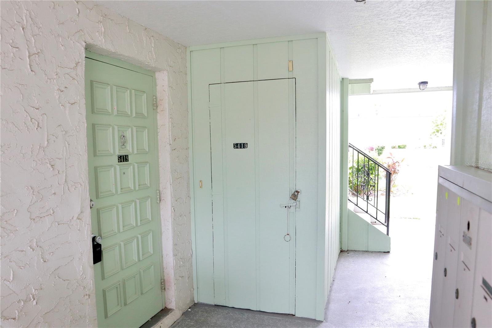 front door and your outside storage