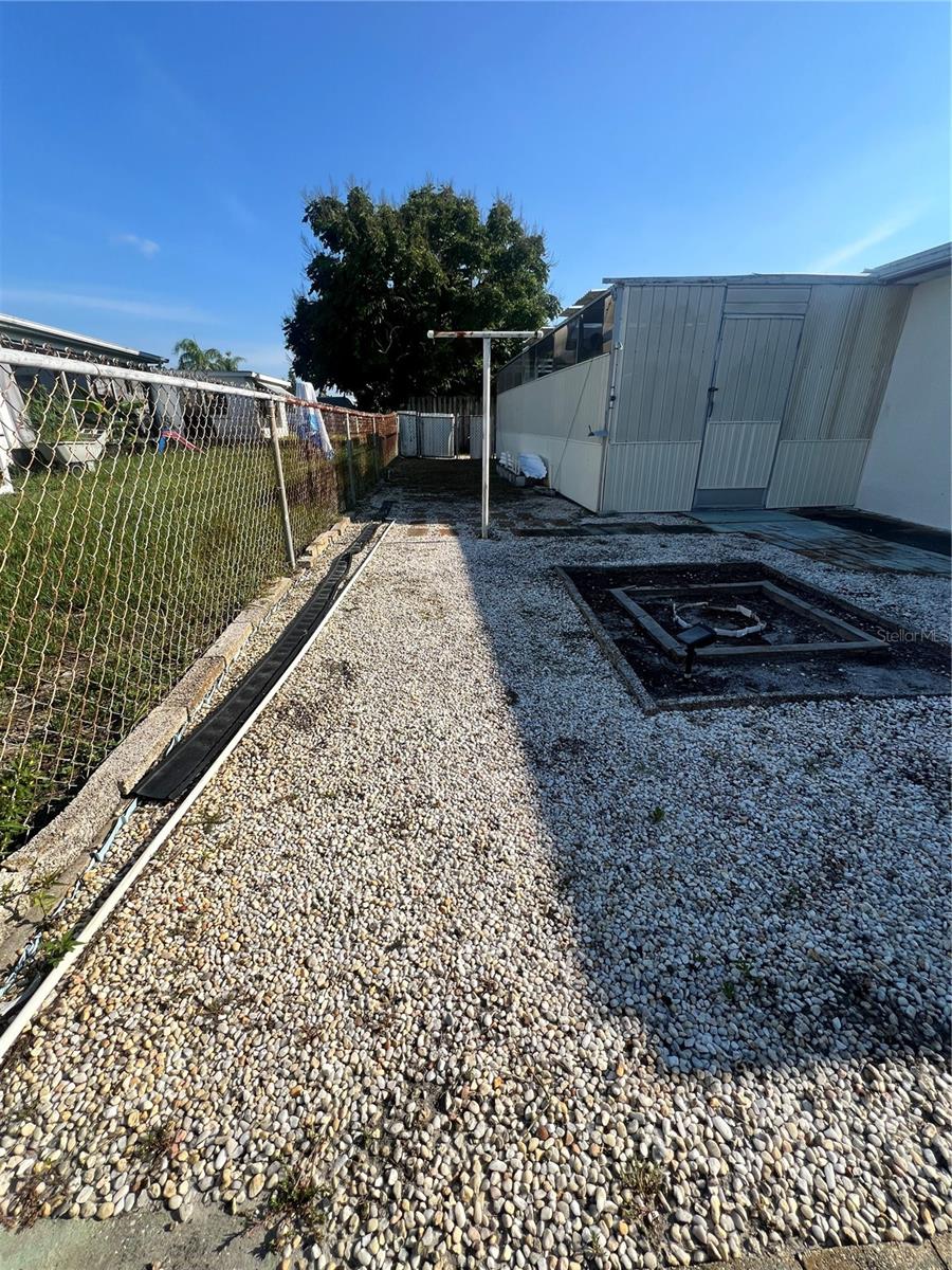 Back yard looking from North corner to the South corner