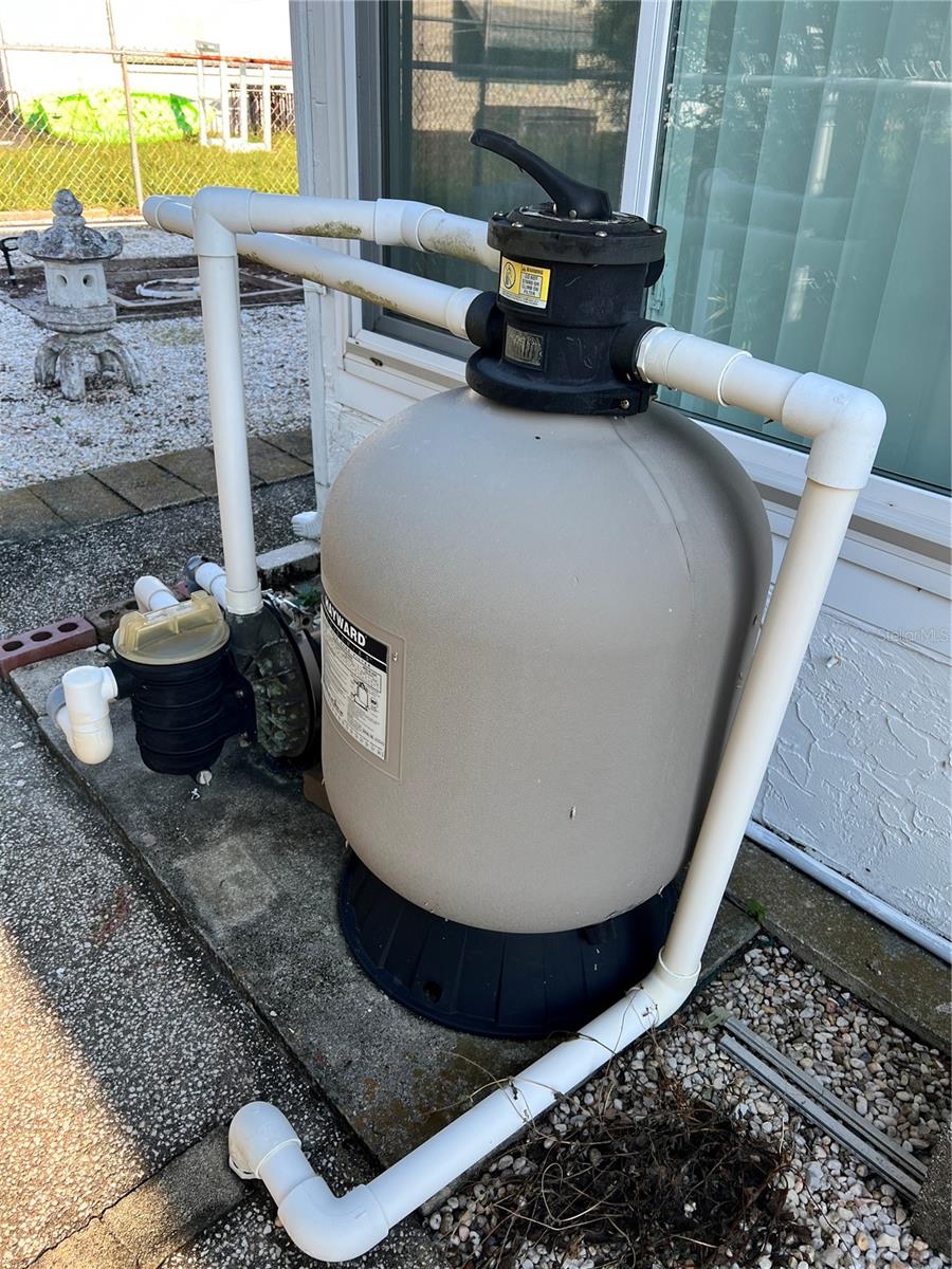 Pool Equipment - Located on exterior North Side
