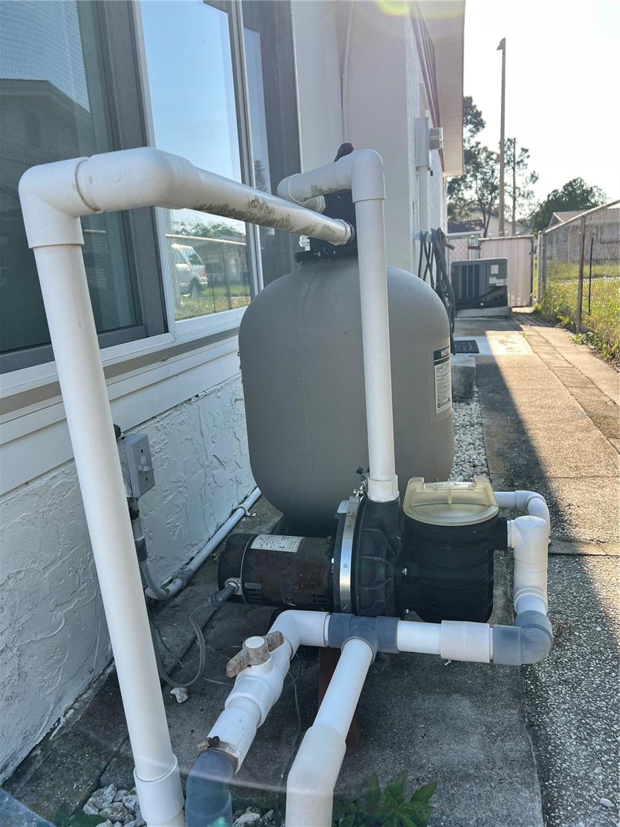 Pool Equipment - Located on exterior North Side