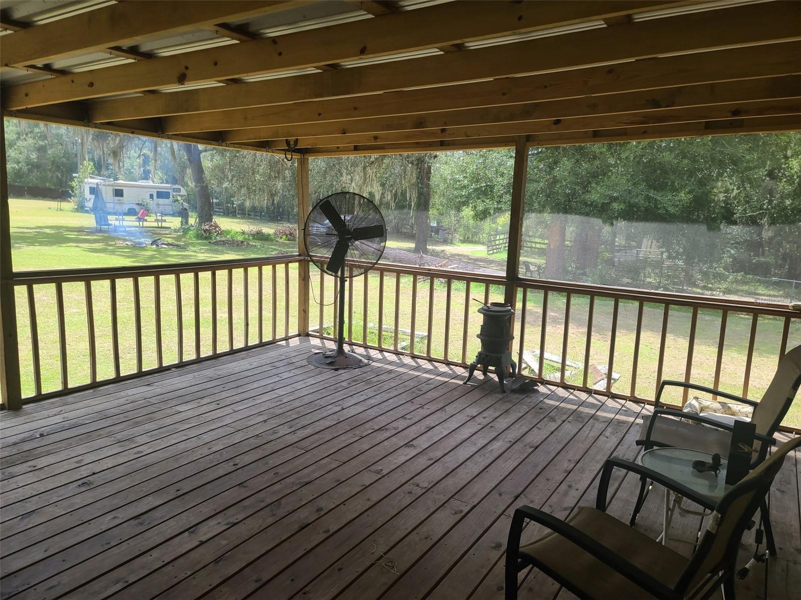 Front Porch View of gated entrance
