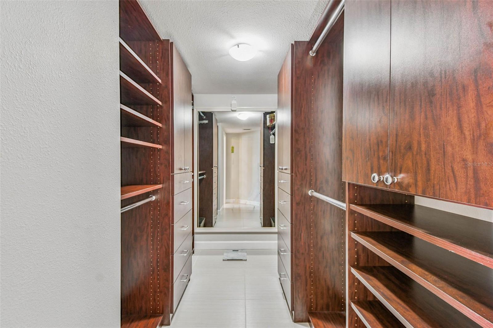 Primary Walk in Custom Closet