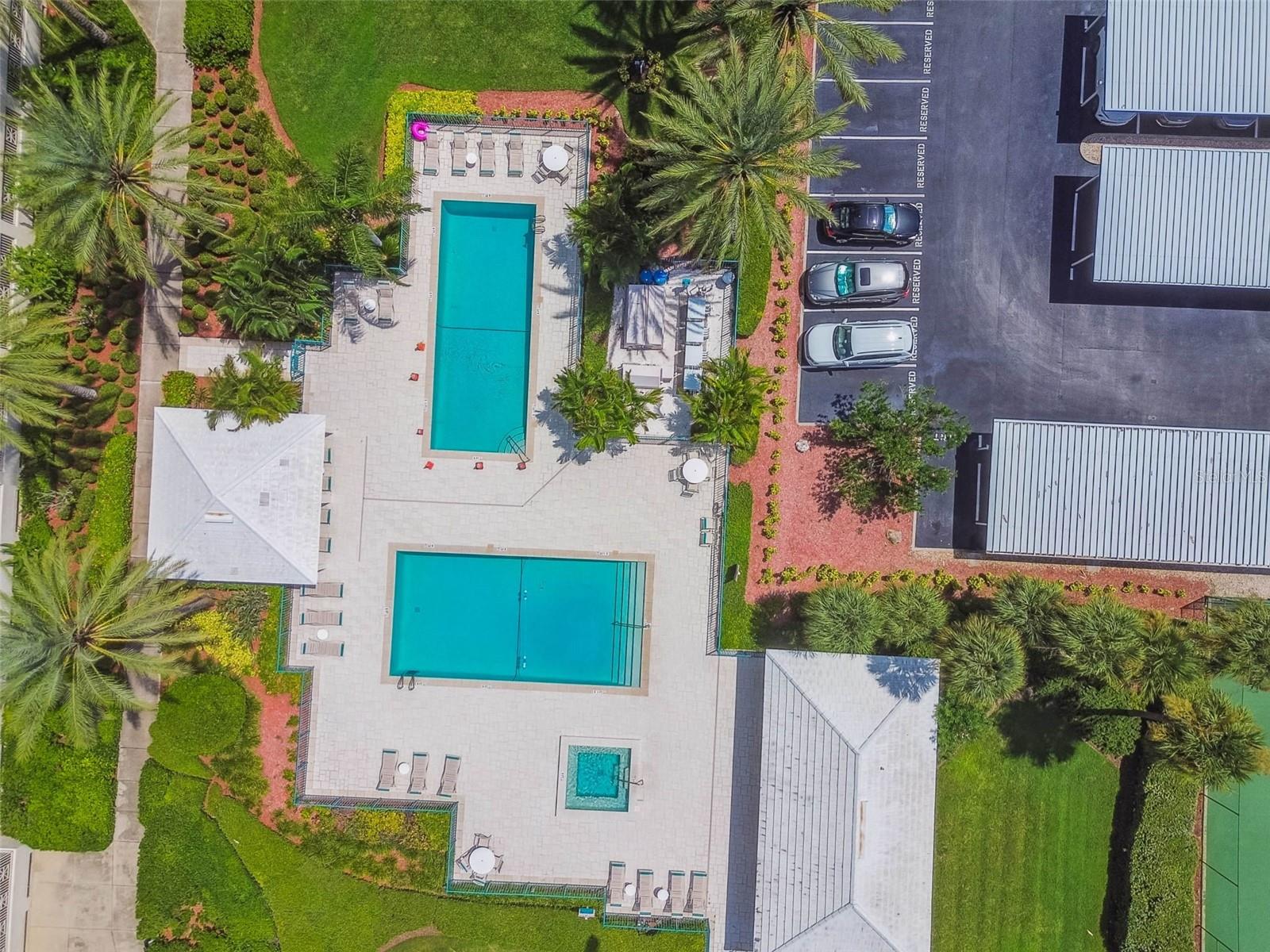 2 Pools and a spa