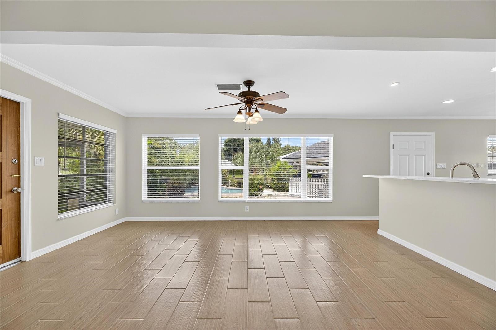 Family Room Open to Kitchen w/Outdoor Access