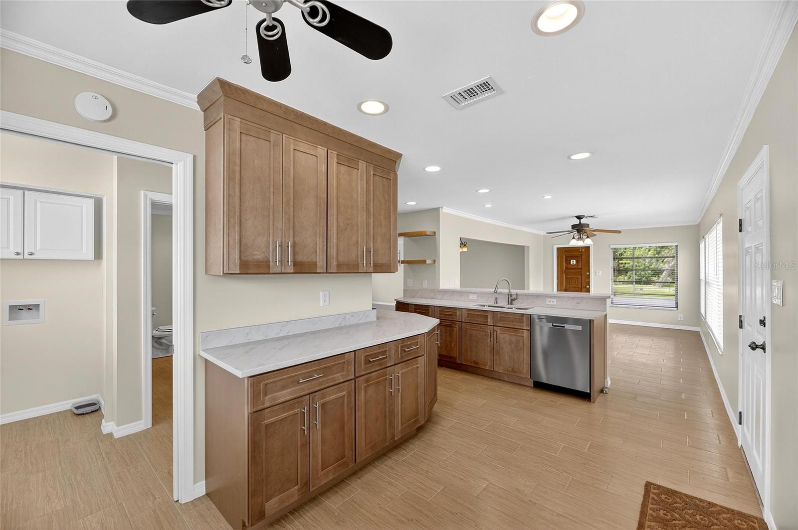 Laundry Area to Kitchen View