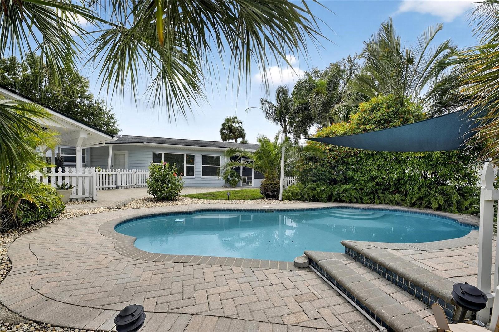 Pool View to Exterior Rear of Home