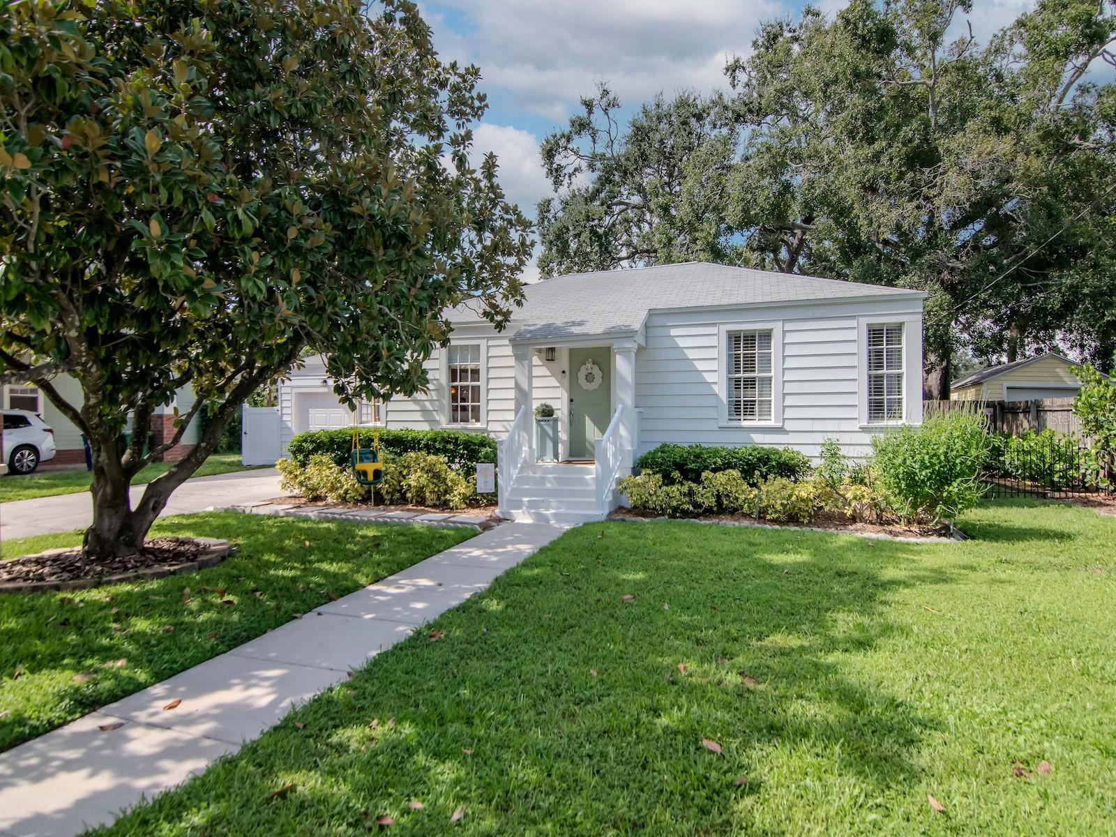 Ultra Charming Front Exterior on 75 Foot Wide Lot