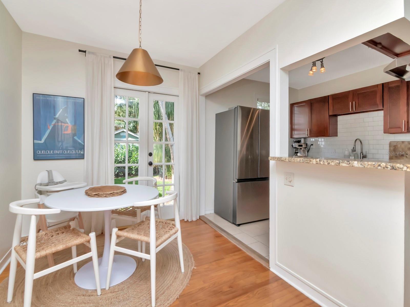 Separate Eating Space Off the Kitchen