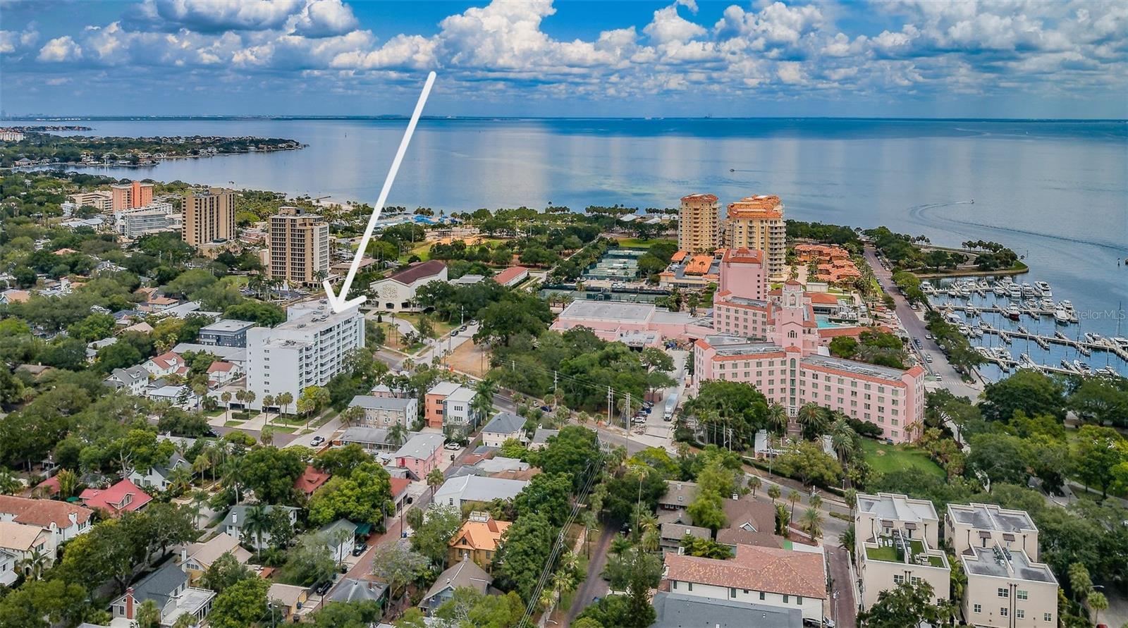 Across the street from North Shore Park, the First Presbyterian Church and the Vinoy Resort & Hotel!