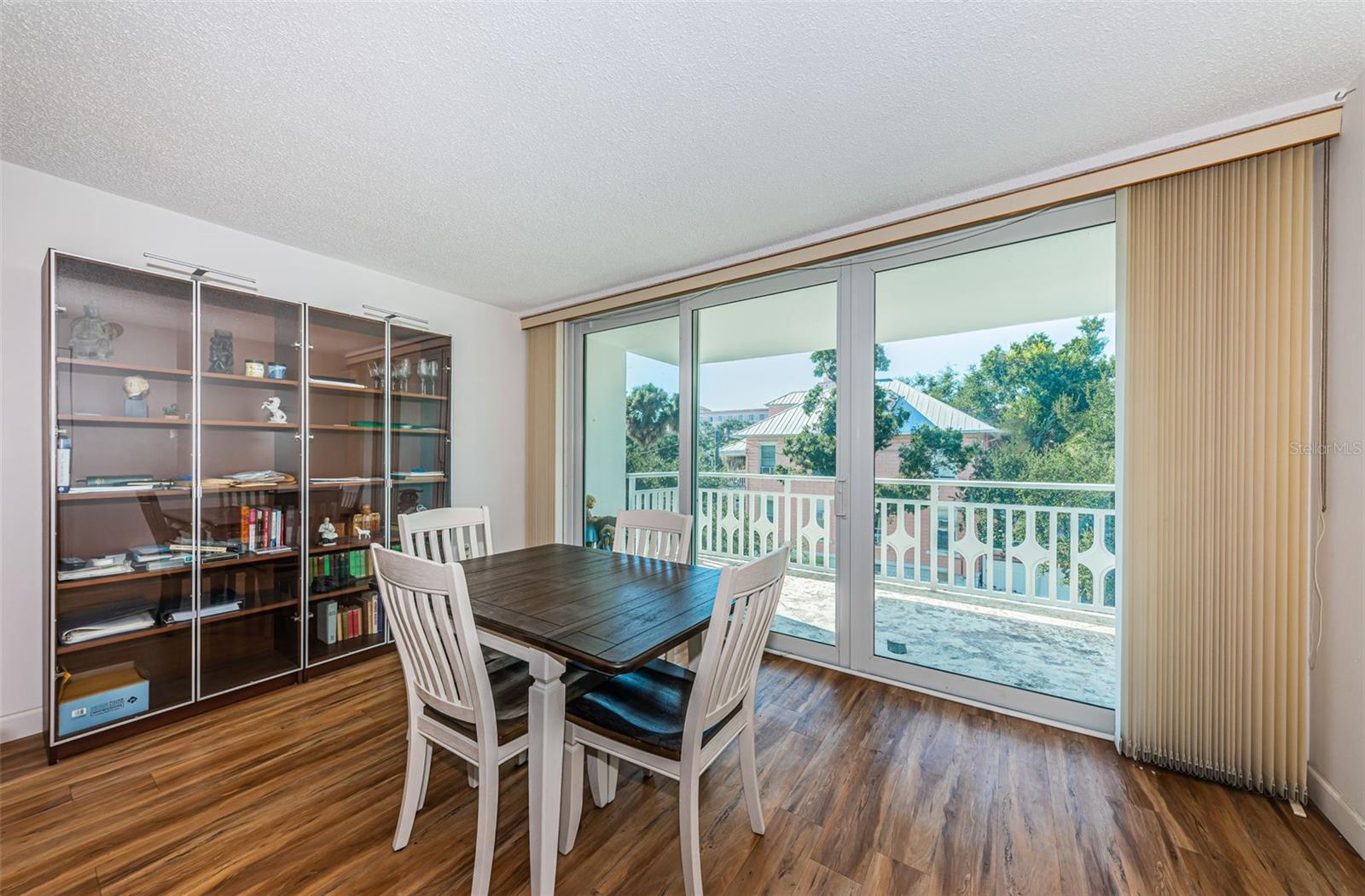 Dining area with Sliding Glass door to the balcony