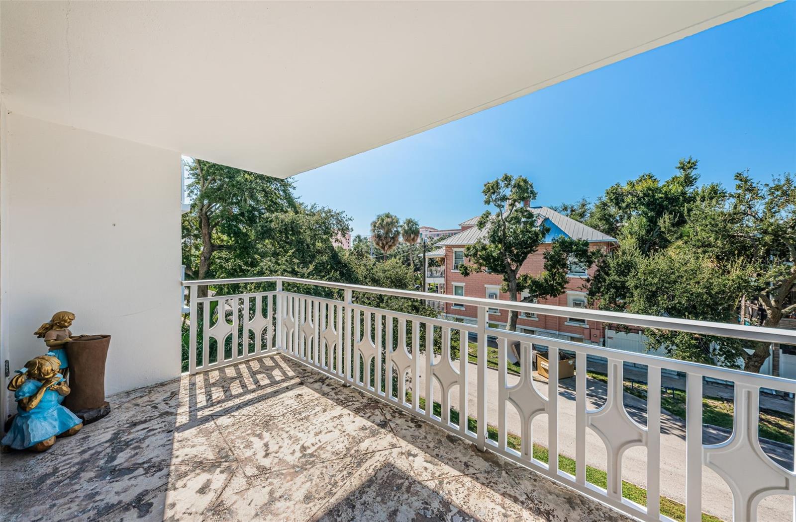 Balcony with views of the Park and Vinoy across Beach Drive NE