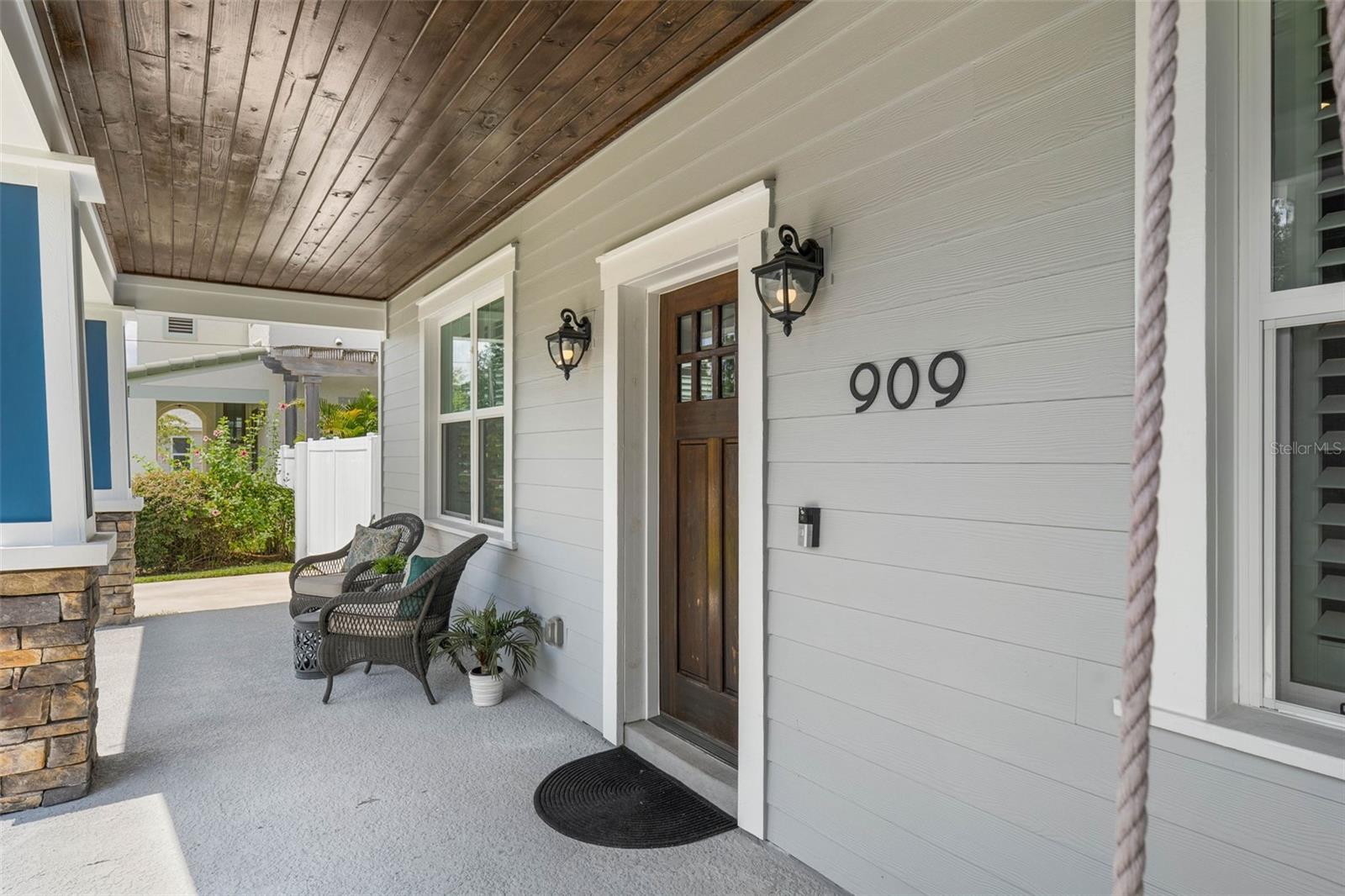 Expansive Covered Front Porch and Entry